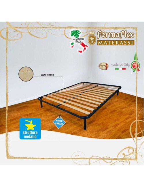 Rete fissa a doghe in legno modello base eko primo prezzo in sconto